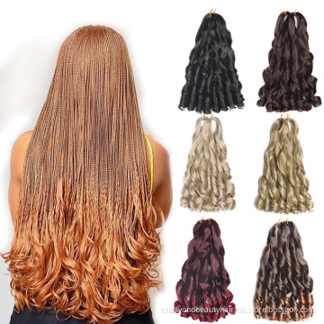 french curl braiding Hair Extensions braids for african hair African Afro Deep Wave Omber Silky Braiding Hair